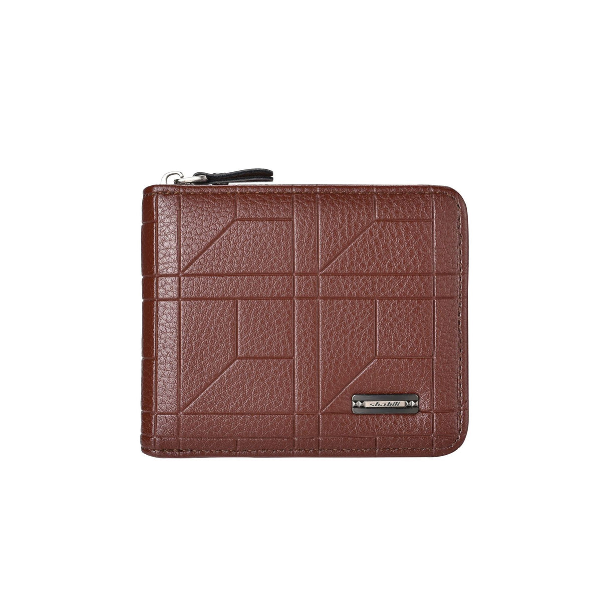 Men's Zipper Embossed Multiple Slots Retro Men's Wallet