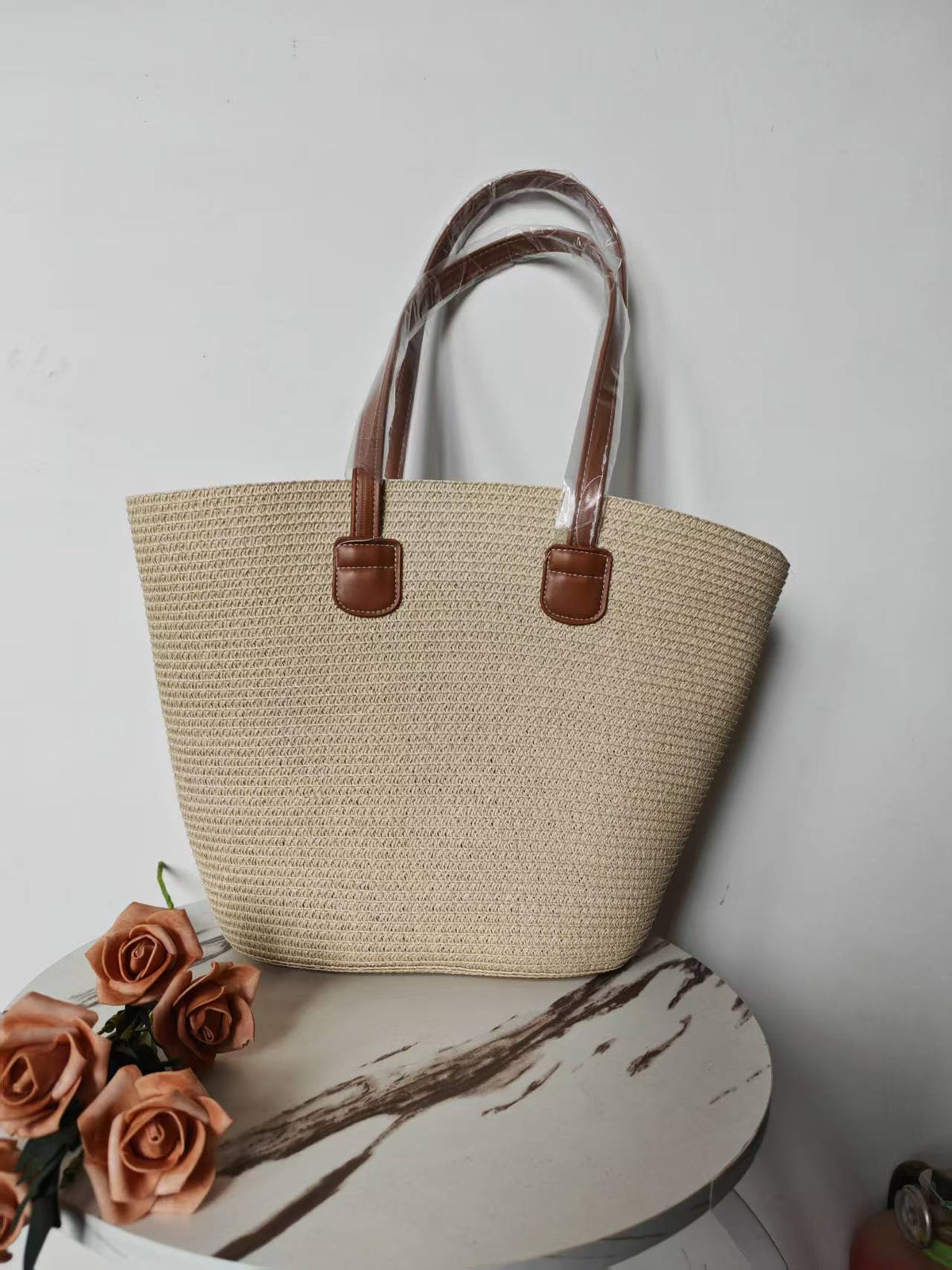 Straw Large Capacity Woven Female Seaside Vacation Women's Shoulder Bag