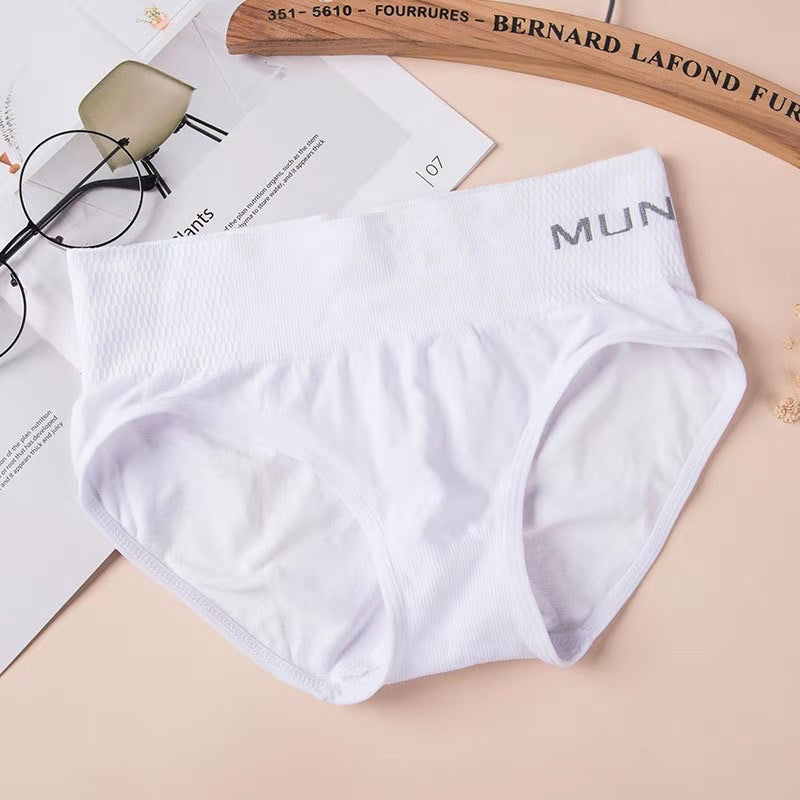 Women's Briefs Comfortable Breathable Letters Wide-brimmed Solid Panties