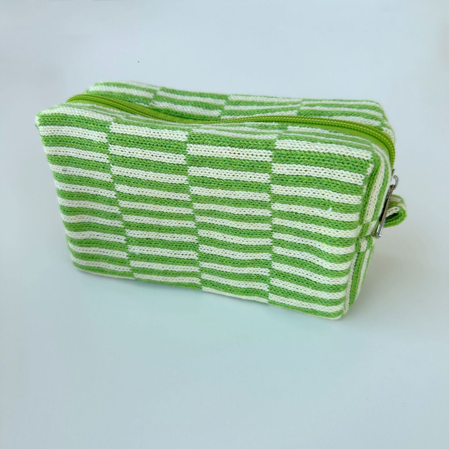Large Capacity Chessboard Plaid Stripes Color Matching Cosmetic Bags