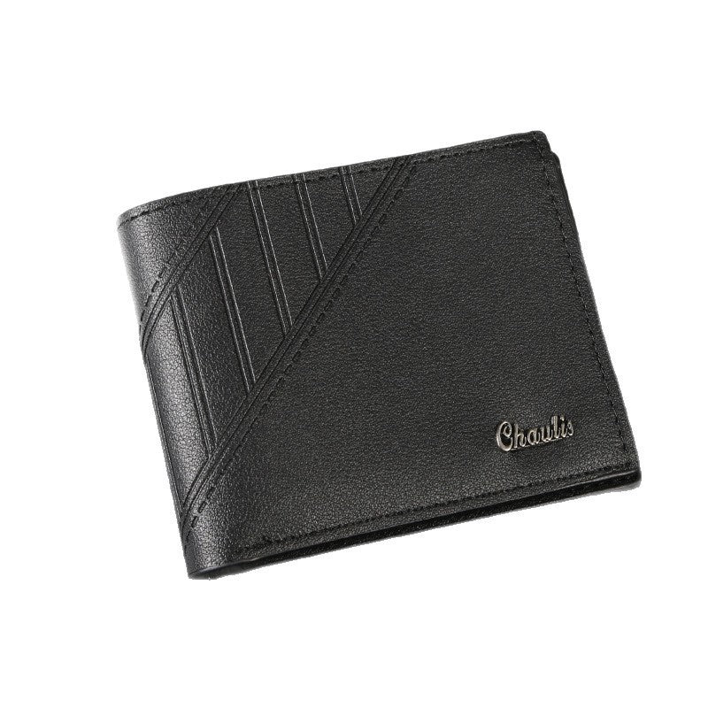 Men's Short Fashion Leisure Multiple Slots Large Men's Wallet