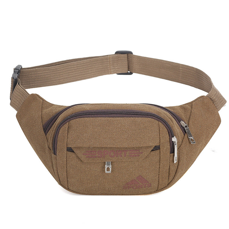 Women's & Men's & Capacity Canvas Leisure Collect Money Men's Waist Packs