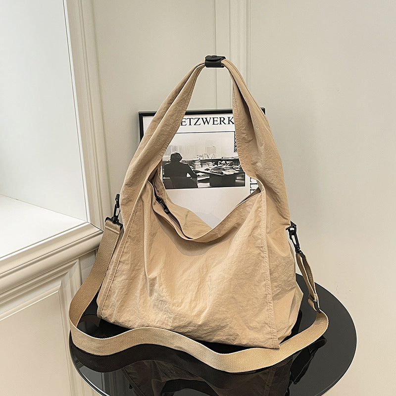 Creative Charming Korean Minimalist Solid-color Cloth Women's Shoulder Bag