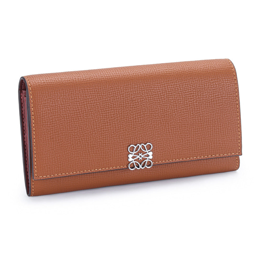 Women's Leather Fashion Large Capacity Multiple Slots Long Ladies Wallet