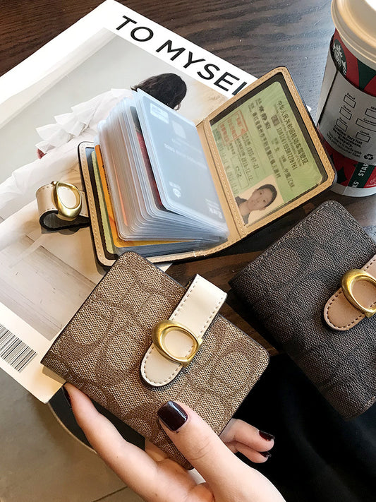 Women's Exquisite Large Capacity Multiple Slots High-grade Card Holder