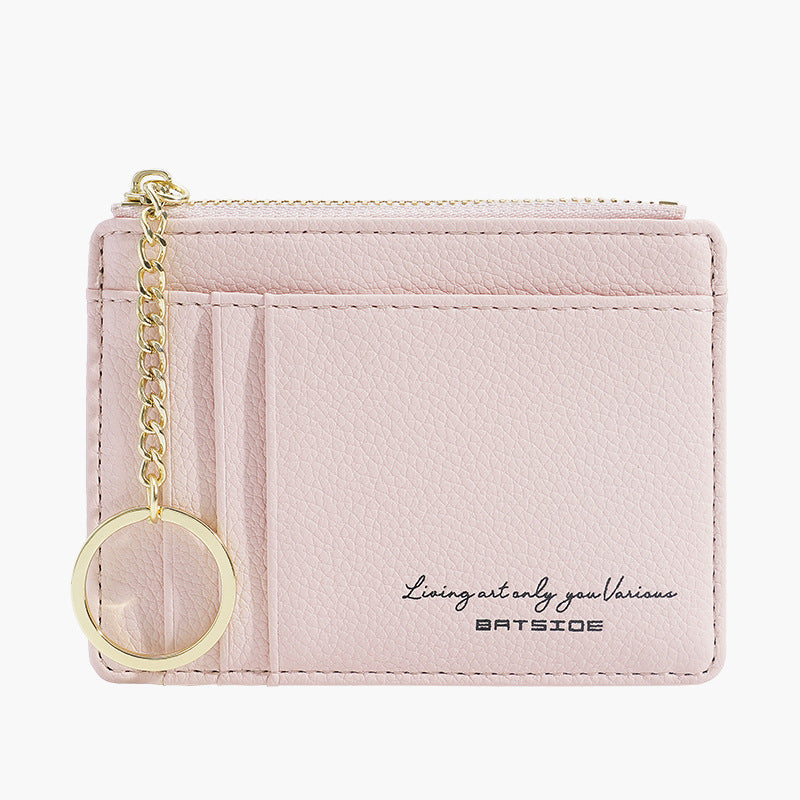 Women's Mini Zipper Multiple Slots Function Ladies Wallets