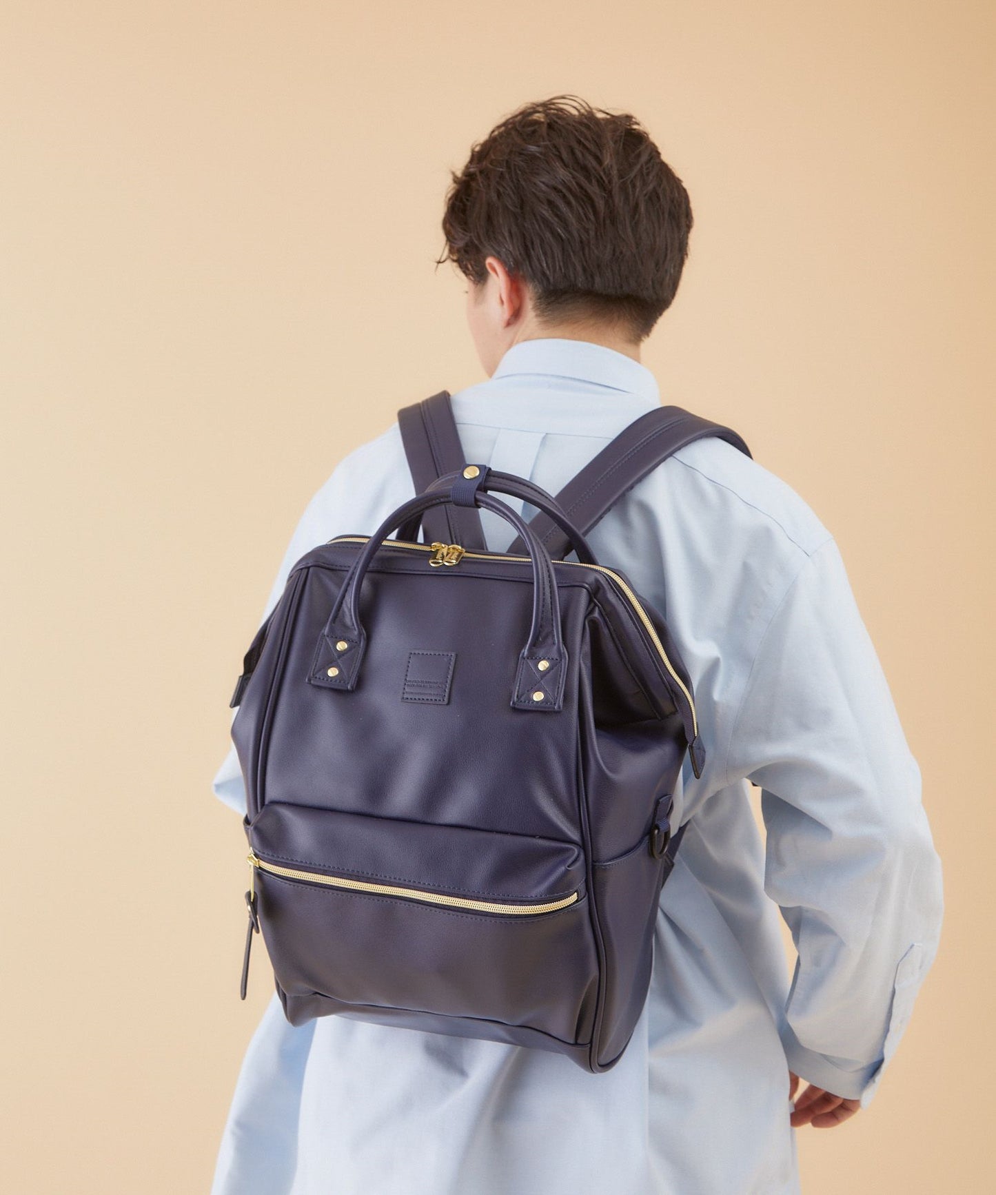 Durable Charming Leather Female Vintage Large Backpacks