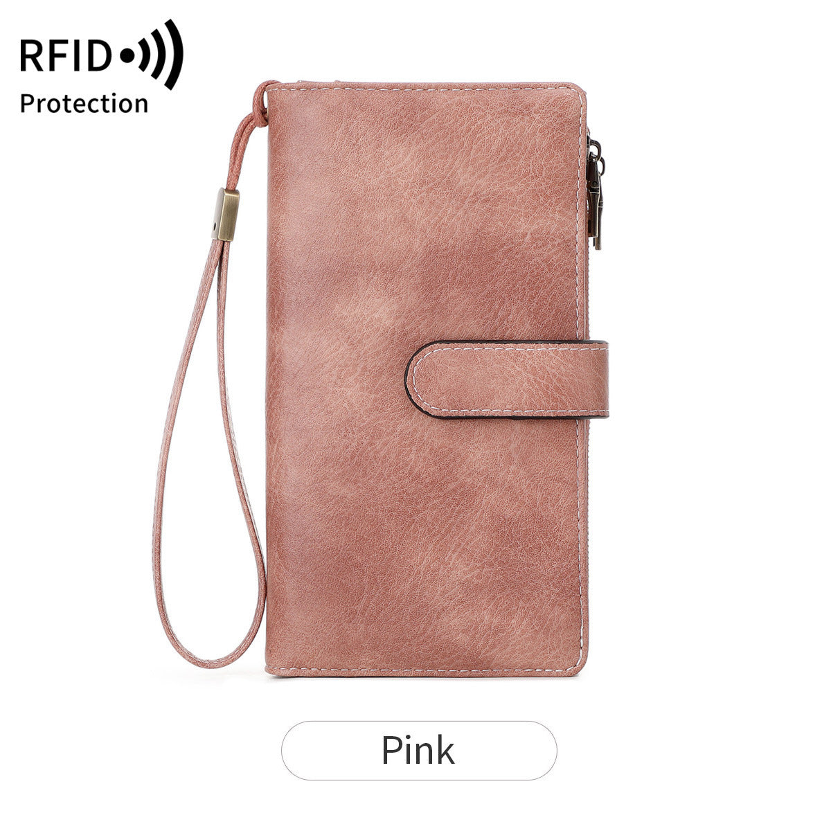 Stylish Women's Swiping Vintage Zipper Long Ladies Wallet