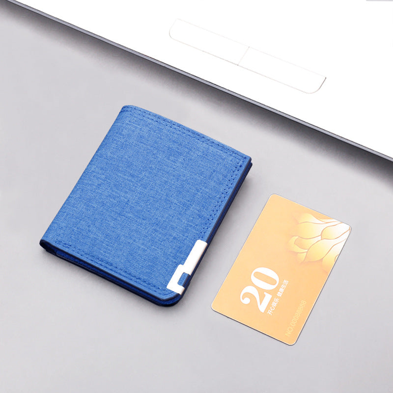 Men's Driving License One Canvas Short Card Holder