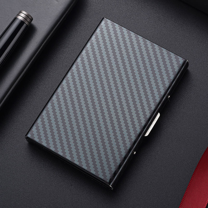 Women's & Men's & Swiping Metal Stainless Steel Box For Card Holder