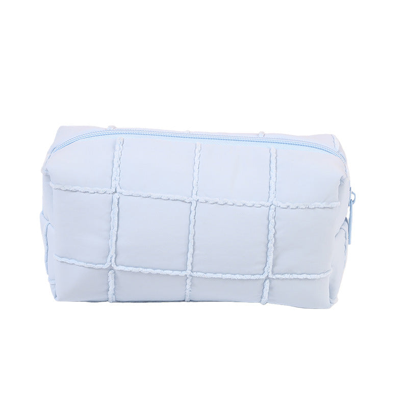 Large Capacity Quilted Style High-grade Portable Toiletry Makeup Bag
