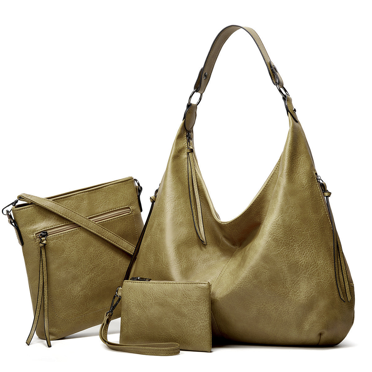 Women's Fashionable Mother Large Capacity Soft Leather Bags
