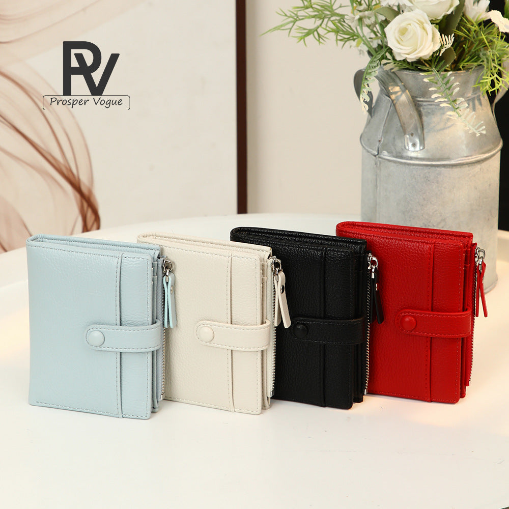Women's Simple Daily Leisure Large Capacity Multiple Slots Coin Purses