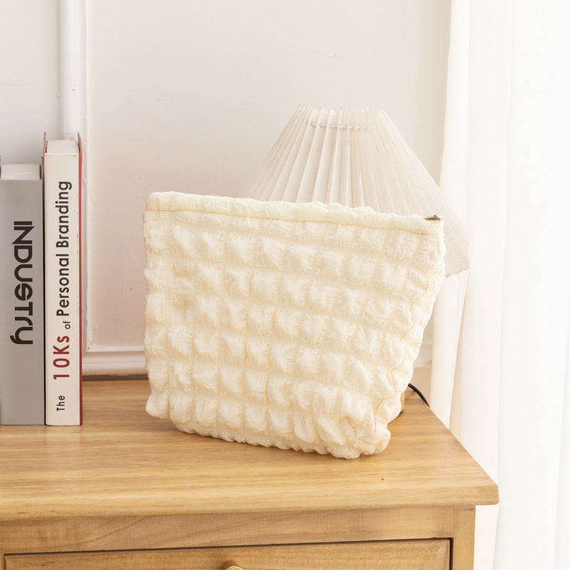 Cloud Portable Large Capacity Canvas Storage Cosmetic Bags