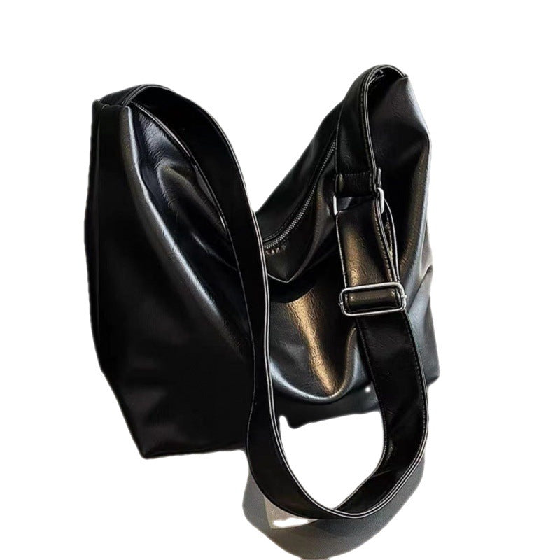 Women's Korean Style Soft Leather Large Crossbody Bags