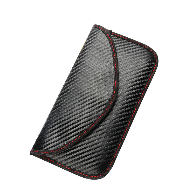 Mobile Signal Shielding Carbon Fiber Car Inch Bags