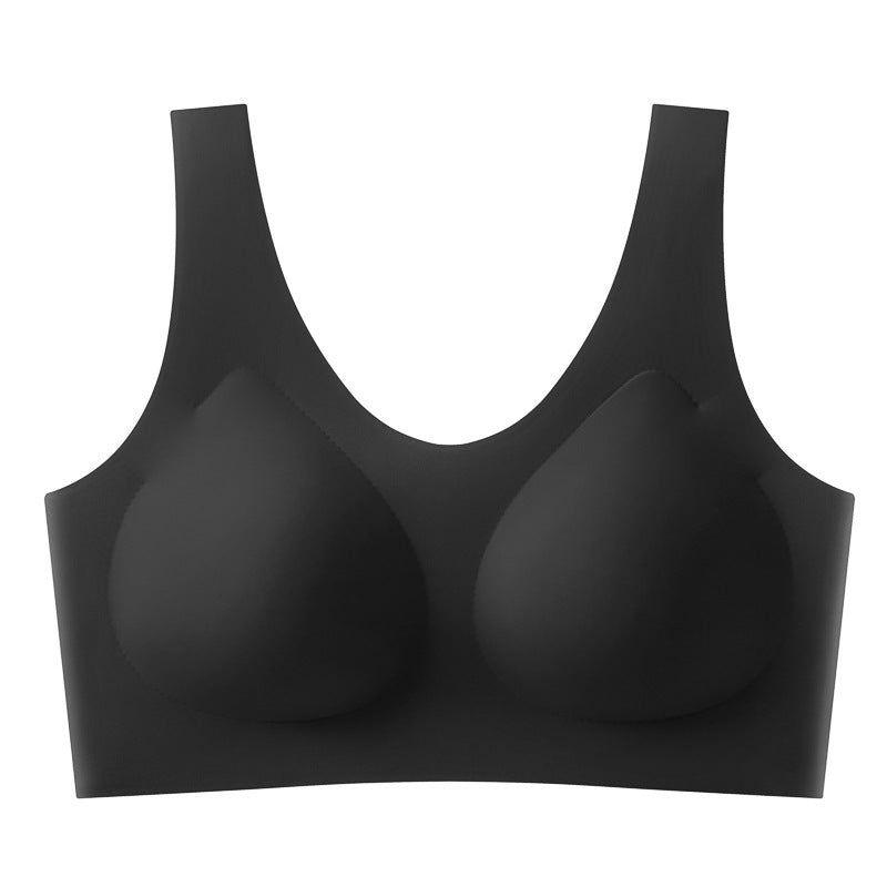 Women's Underwear Ice Silk Breathable Small Chest Push Bras