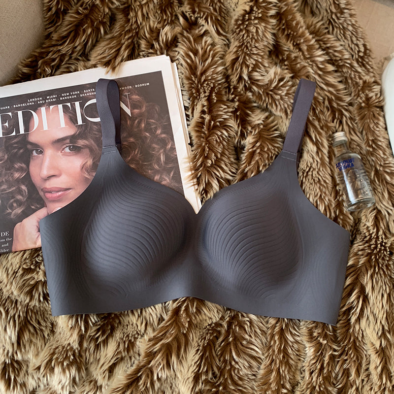 Support No Mold Cup Breasts Contracting Female Wire Lingerie Sets
