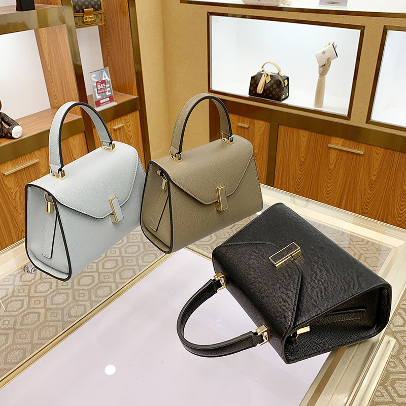 Women's Elegant Solid Color Palm Print Kelly Handbags