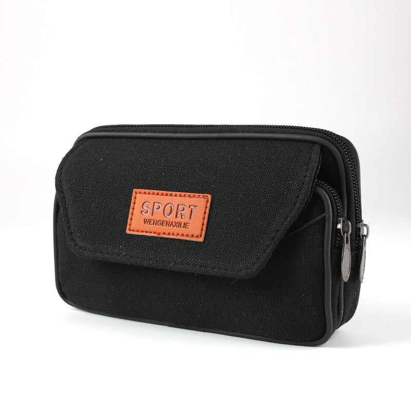 Men's Canvas Mobile Multifunctional Construction Site Men's Waist Packs