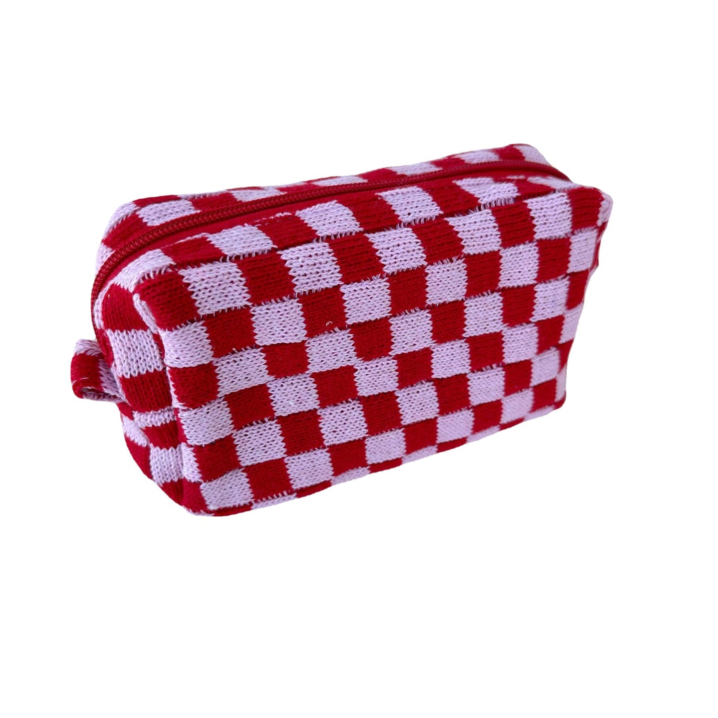 Large Capacity Chessboard Plaid Stripes Color Matching Cosmetic Bags