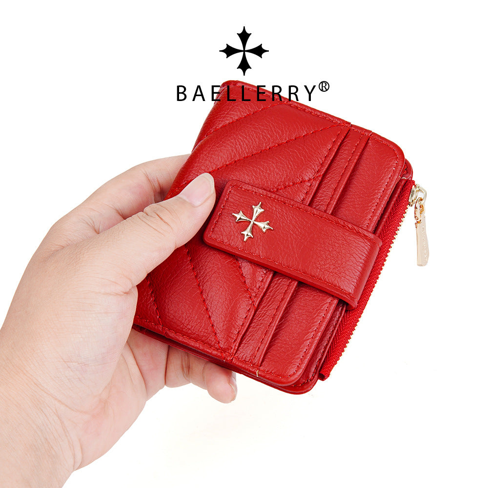 Women's Cruciate Flower Off Short Style Fashion Advanced Purses