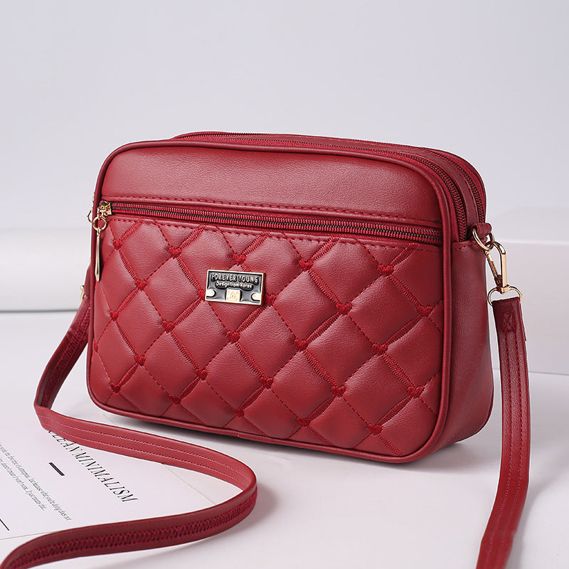 Women's Winter Korean Fashion Diamond Pattern Bags