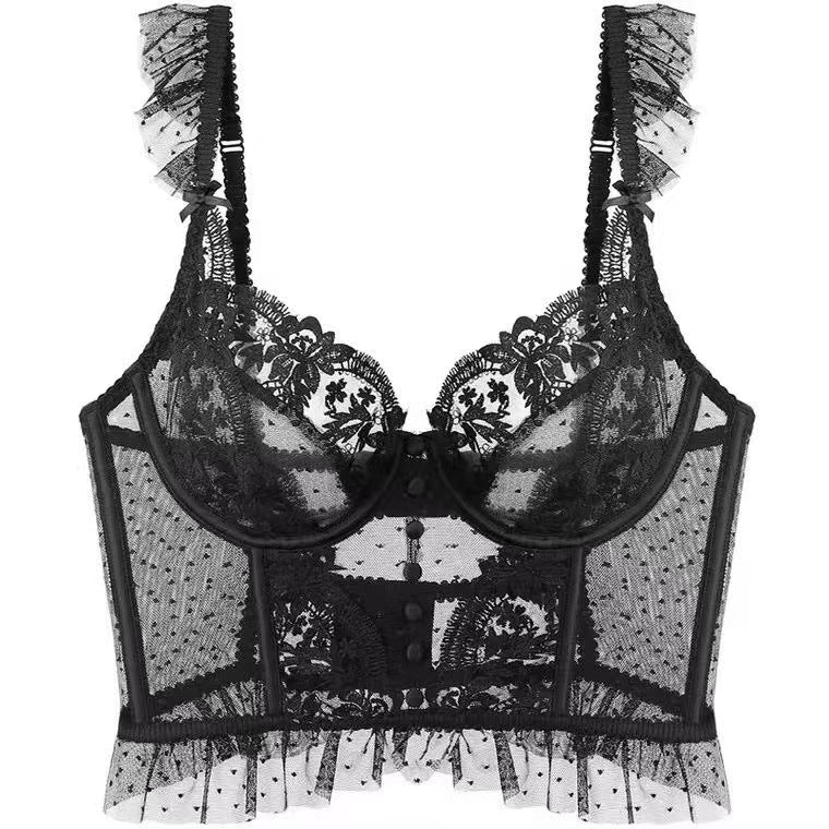 Match Thin Lace Sexy French Strap Bras