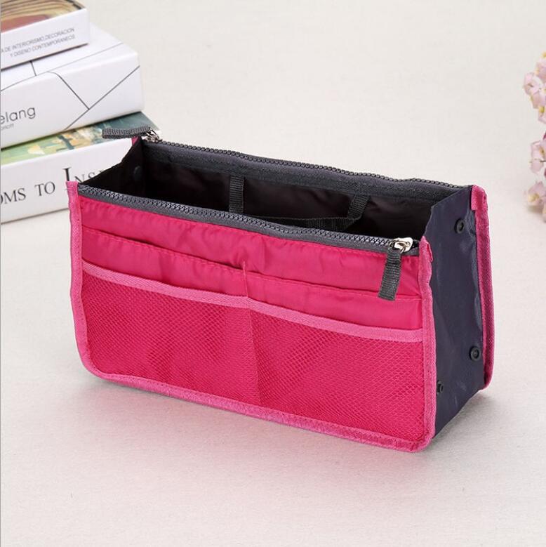 Medium Large Portable Double Zipper Wash Organizing Storage Makeup Bag
