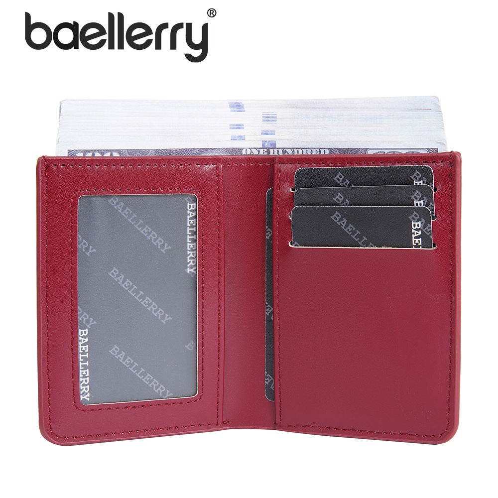 Women's & Men's Neutral Short Dopamine Color Mini Slot Ladies Wallet