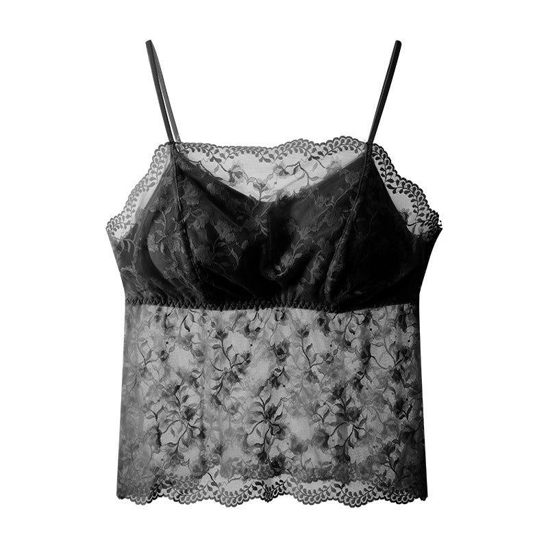 Women's Chest Beauty Back Sling Cup Wrap Tanks Camis