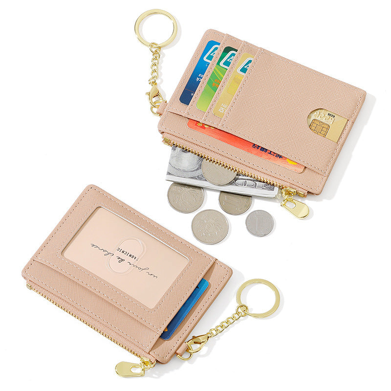 Women's Multiple Slots Simple Mini Storage Commuter Card Holder