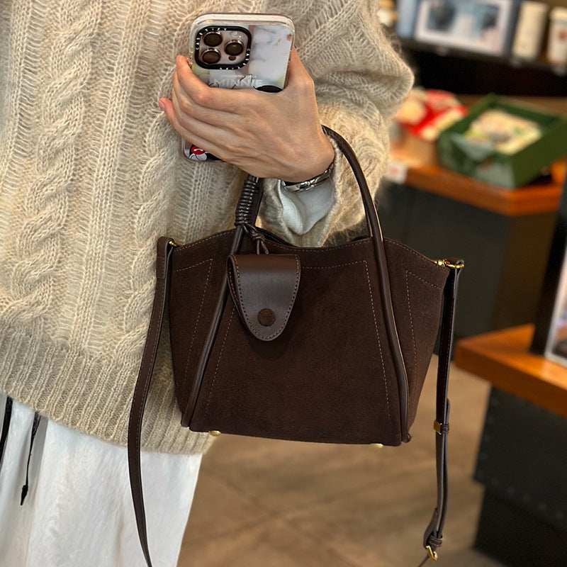 Women's High-grade Genuine Leather Fashion Vegetable Basket Bags