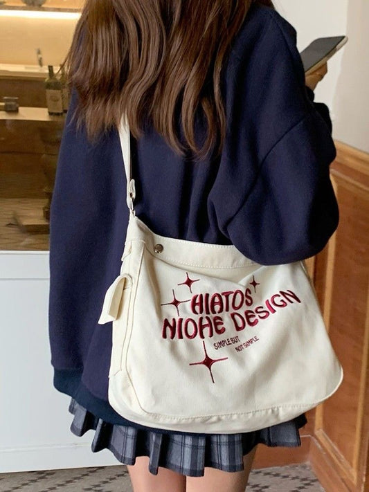 Women's Class Canvas For Cute Large Capacity Crossbody Bags