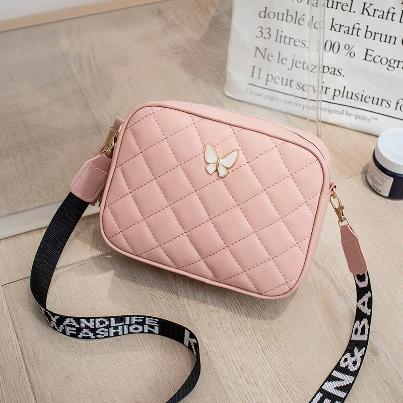Stylish Pretty Women's Diamond Plaid Tassel Bags