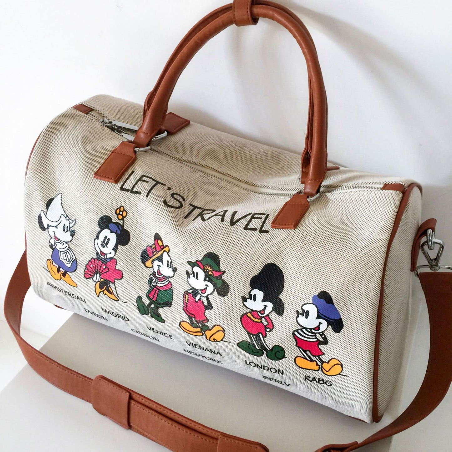 Women's Lightweight Canvas Excursion Fashionable Large Capacity Travel Bags