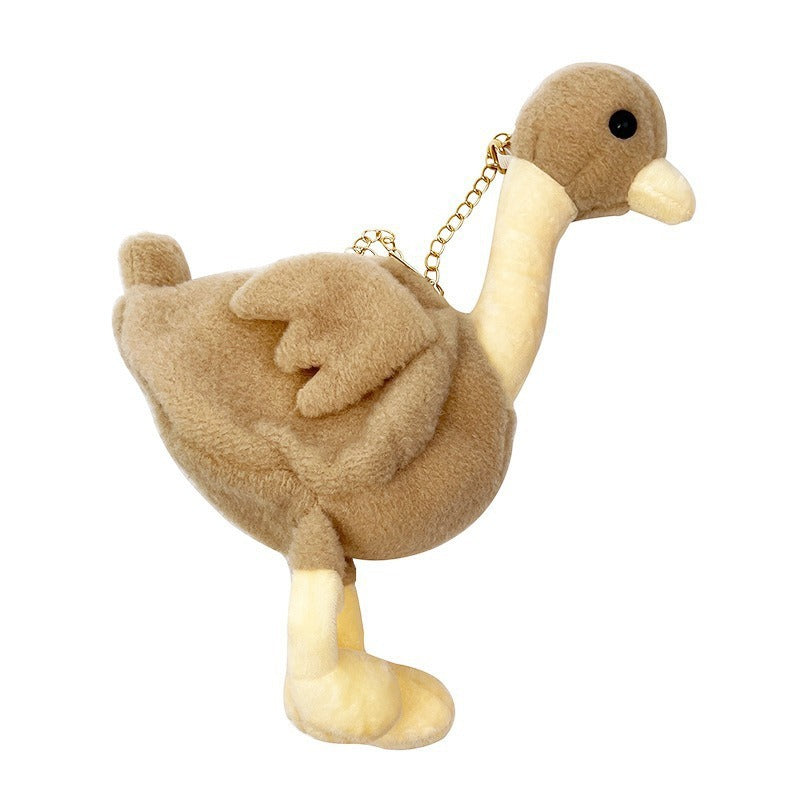 Women's Little Duck Cartoon Cute Plush Doll Bags