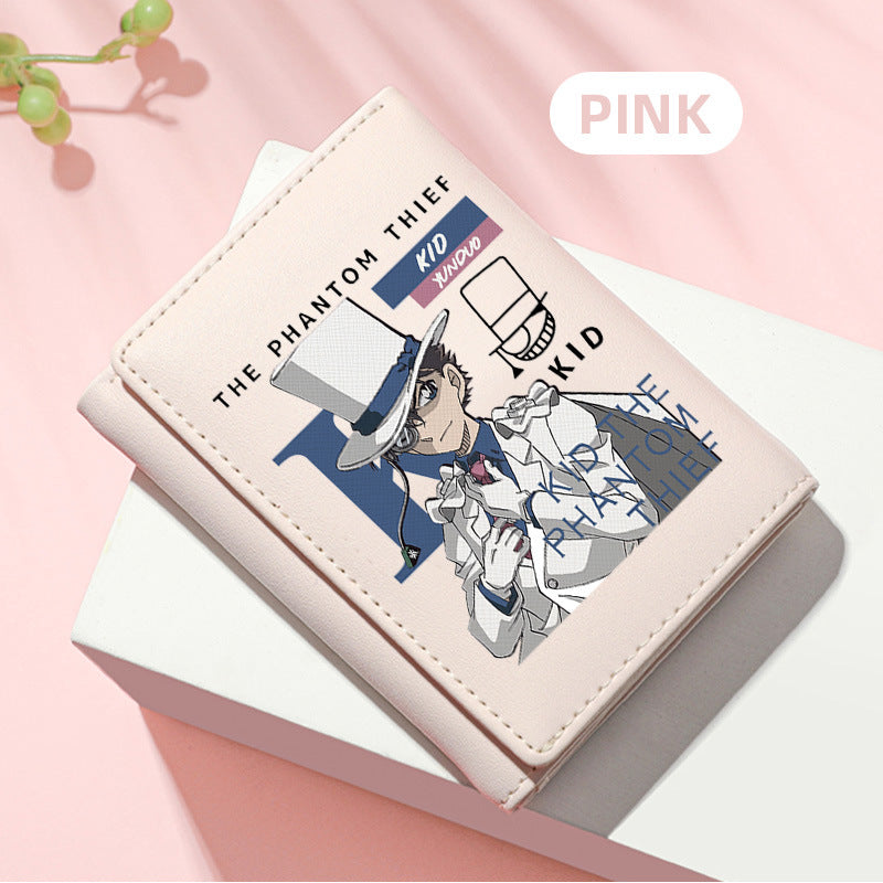 Women's Detective Conan Peripheral Mini Short For Ladies Wallet