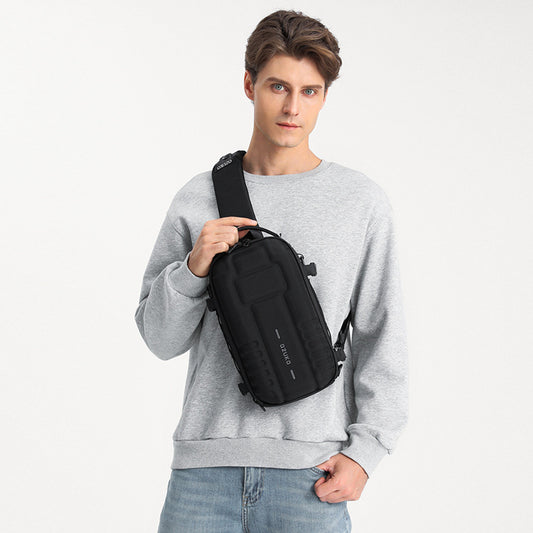 Attractive Men's Hard Shell Function Tactics Men's Chest Bags