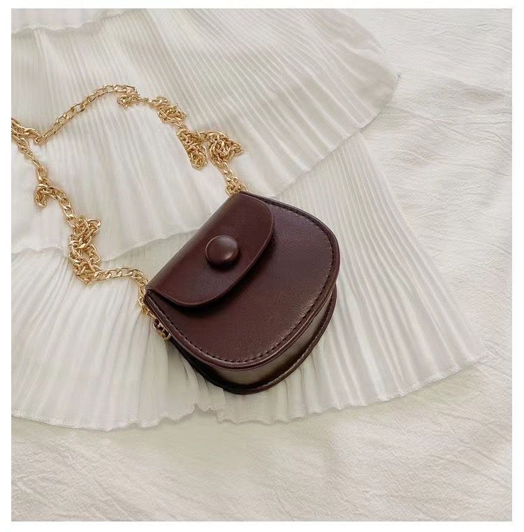 Women's Mini Saddle Korean Versatile Chain Crossbody Bags