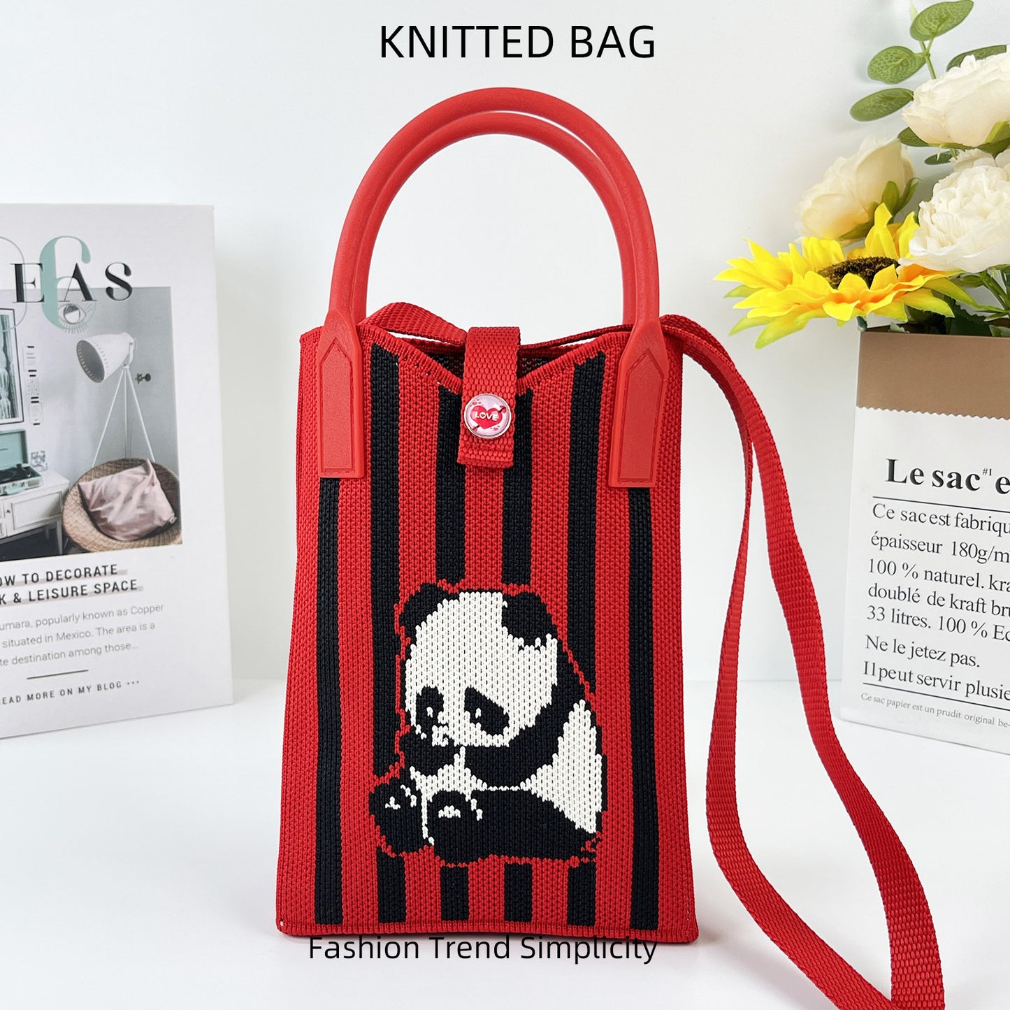 Pretty Knitted Mobile Mason Korean Mini Bags