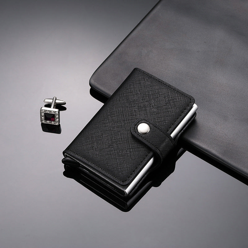 Women's & Men's & Metal Automatic Pop-up Cassette Good-looking Card Holder