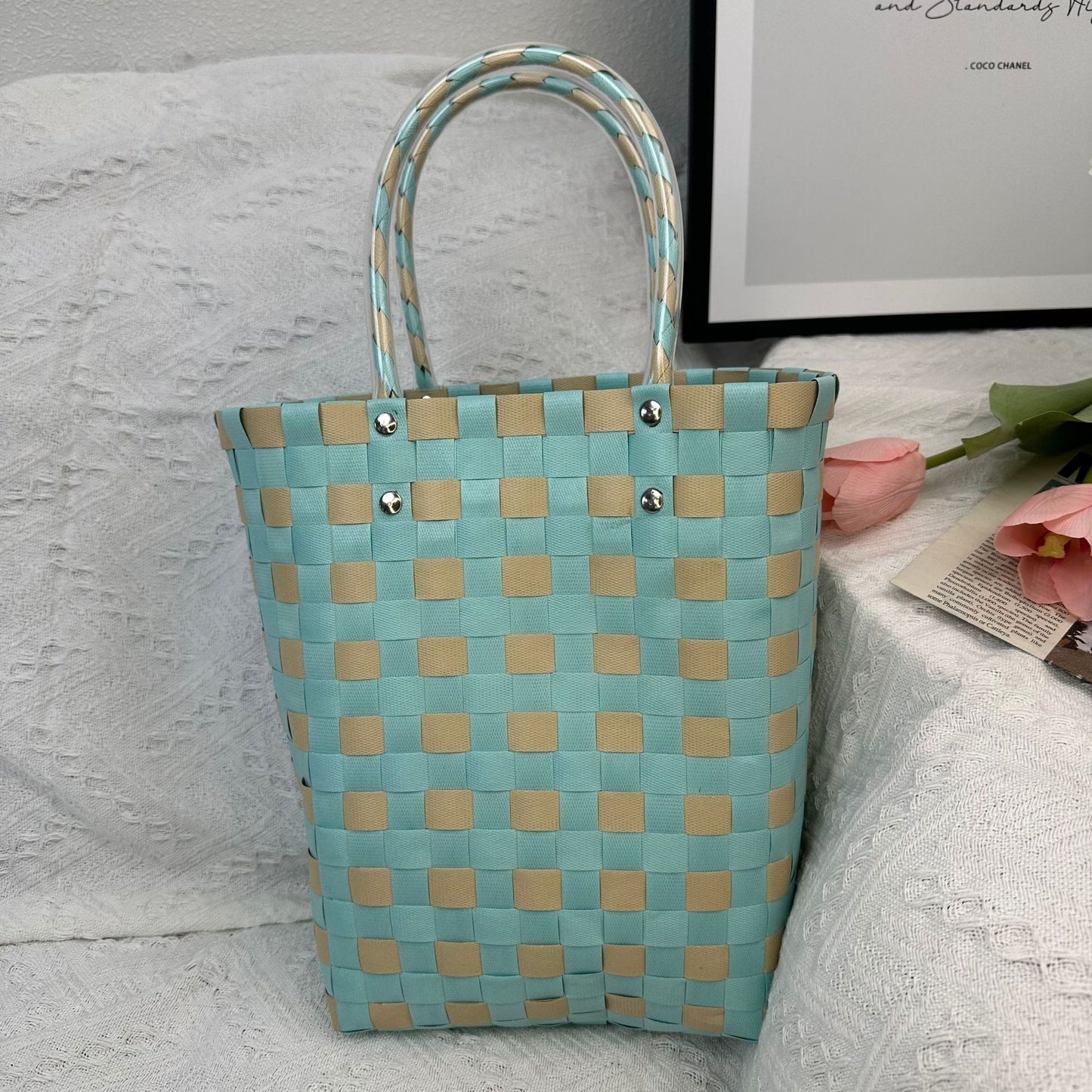 Women's Large Hand-woven Creative Hand Gift Open Handbags