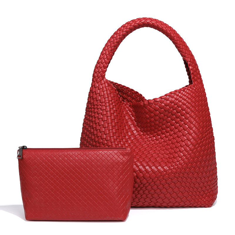 Women's Hand-woven Fashion Portable Korean Style Large Capacity Women's Shoulder Bag