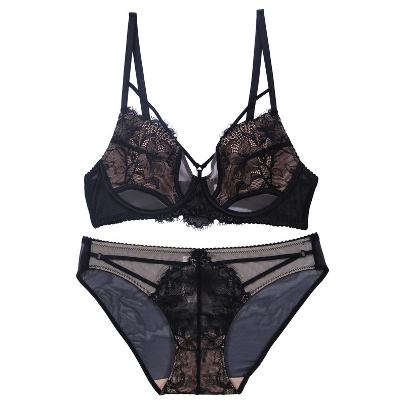 Women's Style Sexy Big Chest Small Lace Push Lingerie Sets