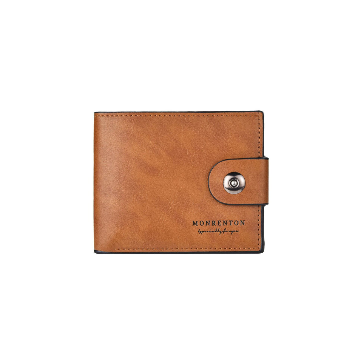 Men's Magnetic Snap Thin Multiple Slots Retro Men's Wallet