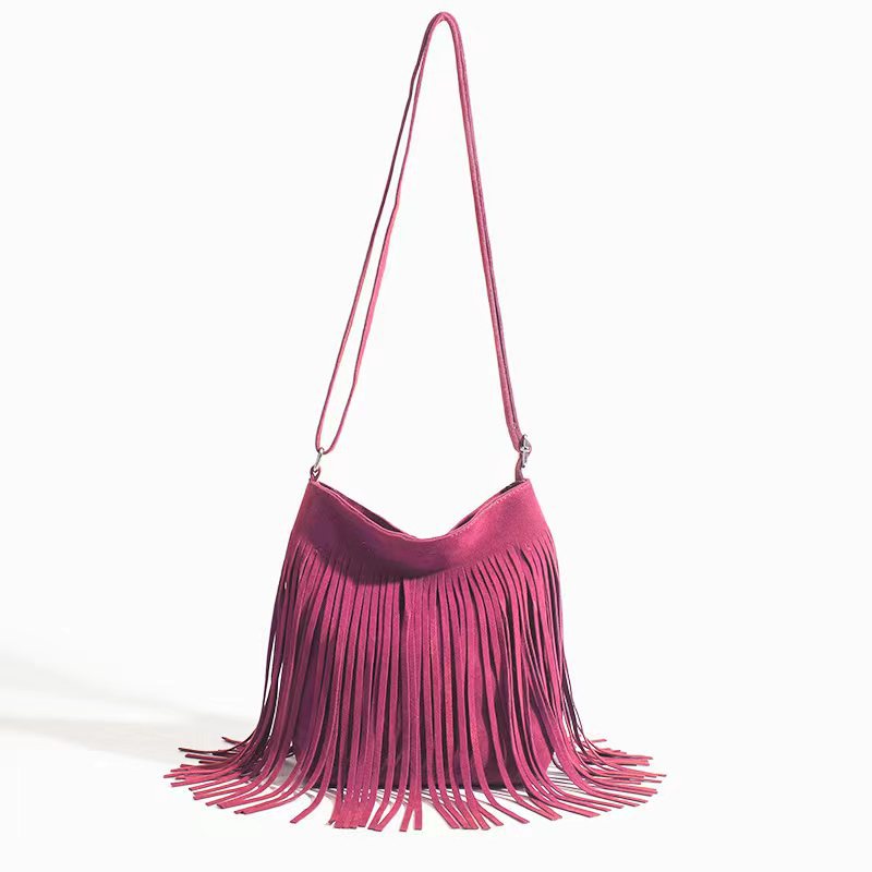Women's Cool Artistic Tassel Simple Popular Crossbody Bags