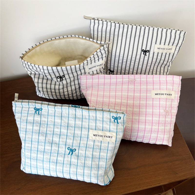 Fresh Large Capacity Portable Skin Care Buggy Liner Makeup Bag