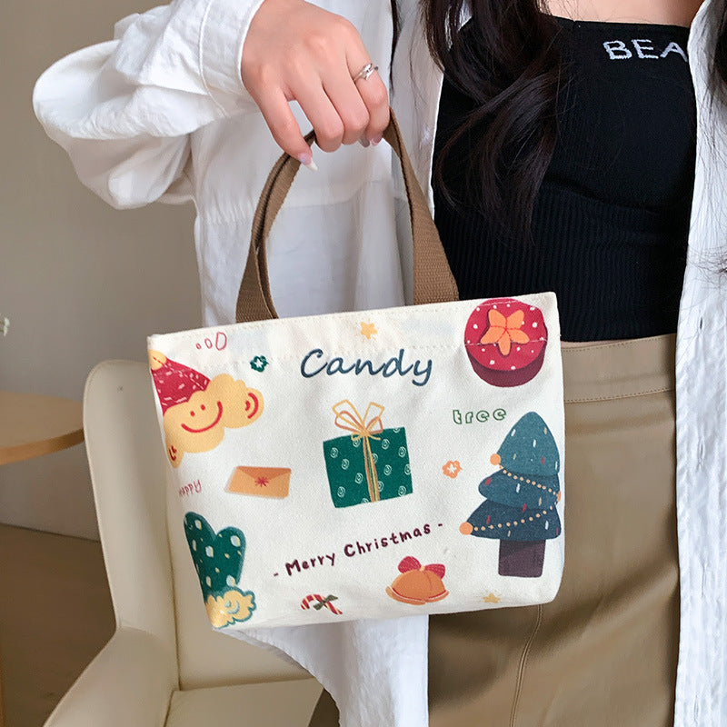 Women's Canvas Cartoon Cabs Korean Style Bags