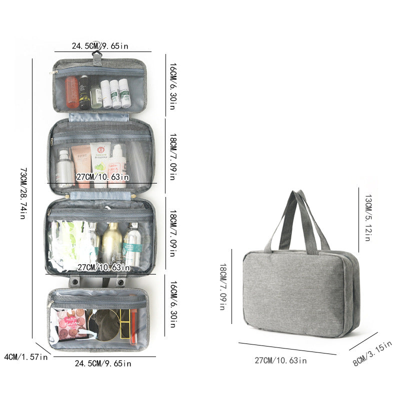 Dry Wet Separation Hanging Storage Toiletries Cosmetic Bags